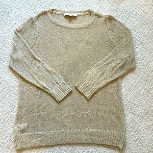 Loft Metallic Crewneck Beach Sweater
